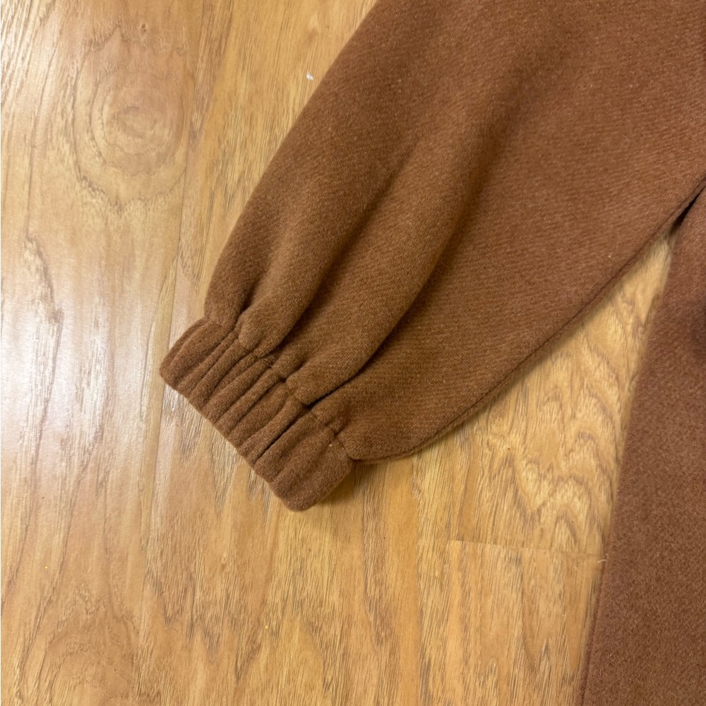 Avec Les Filles Womens (M) Wool Blend Oversized Coat Camel Tan - Picture 5 of 9